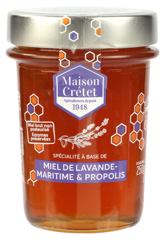 miel enrichis miel lavande propolis 250g