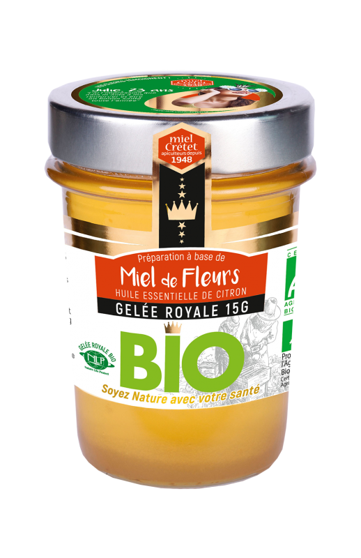 miels enrichis gelee royale fleurs bio