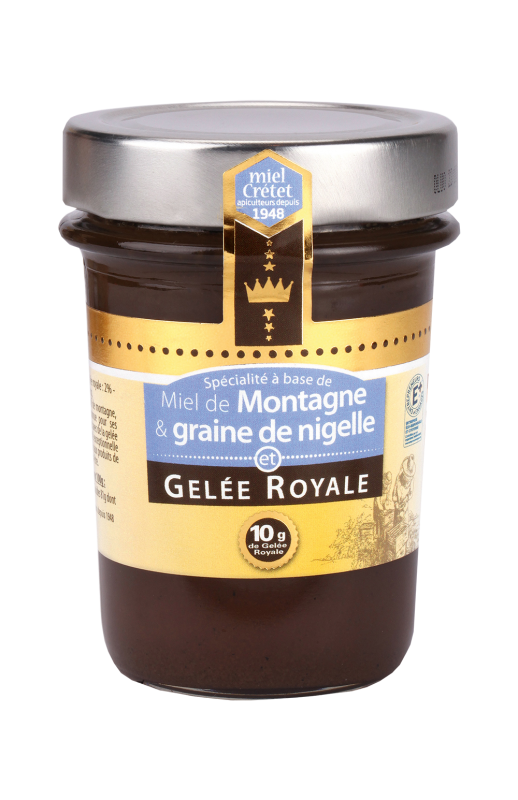 miels enrichis gelee royale montagne nigelle