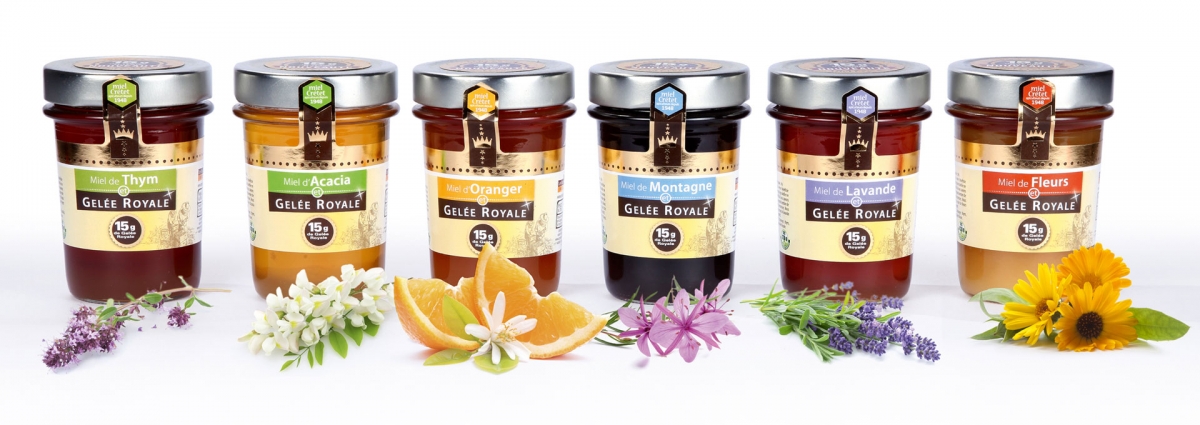 miels enrichis gelee royale propolis pollen