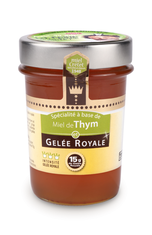 miels enrichis gelee royale thym