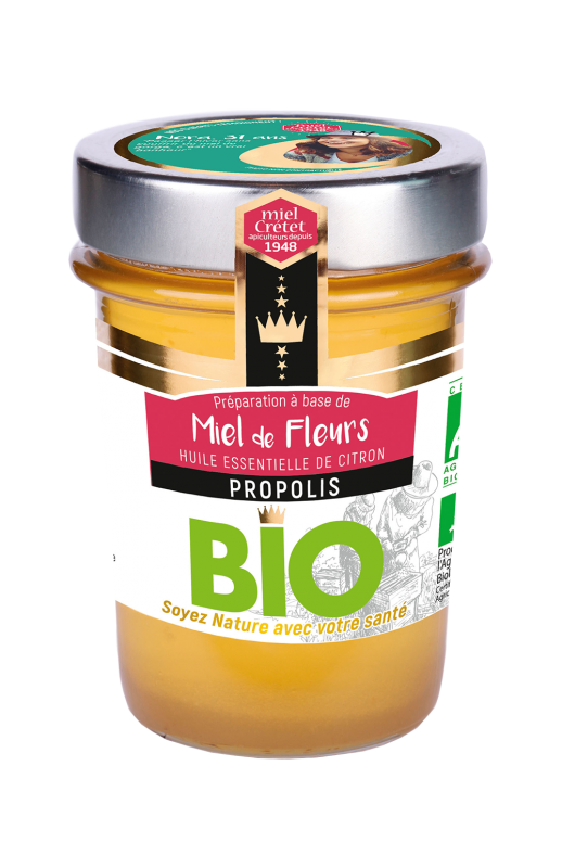 miels enrichis propolis fleurs bio