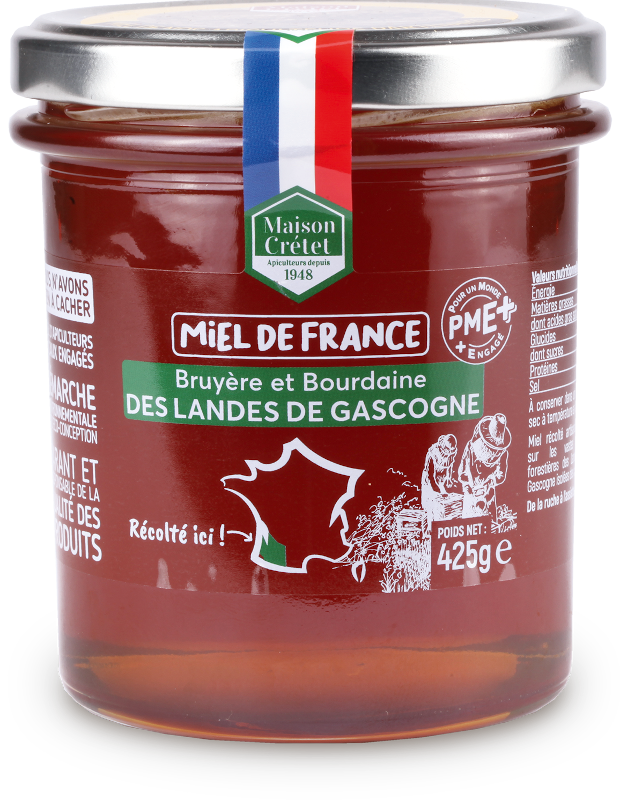 Miel de Bourdaine 750g - Délices des Abeilles : miels et nougats en Creuse